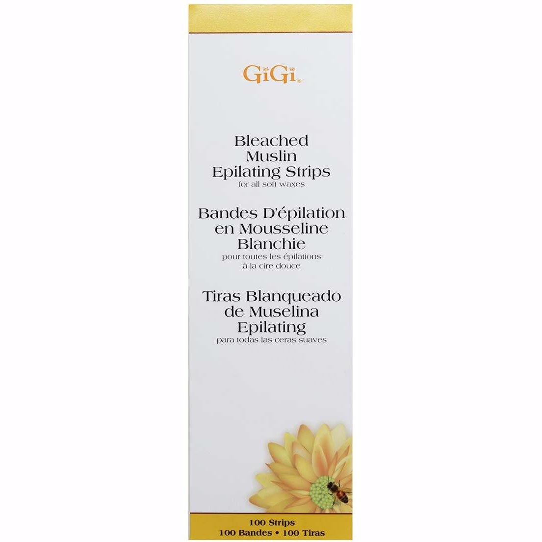 Gigi Bleached Muslin Epilating Strips Large Gigi Bleached Muslin Epilating Strips Large